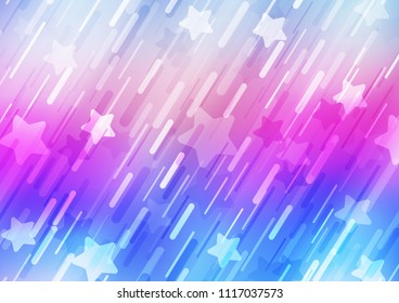 Light Multicolor, Rainbow vector template with repeated sticks. Decorative shining illustration with lines on abstract template. The pattern can be used for websites.