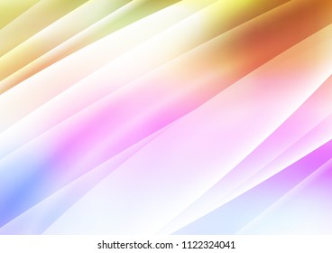 Light Multicolor, Rainbow vector template with repeated sticks. Lines on blurred abstract background with gradient. The template can be used as a background.