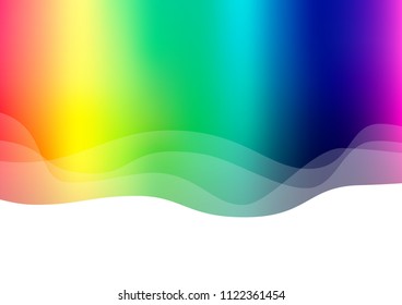 Light Multicolor, Rainbow vector template with bubble shapes. Creative illustration in halftone marble style with gradient. Marble design for your web site.