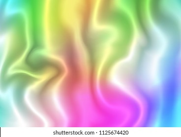 Light Multicolor, Rainbow vector template with bent lines. Shining illustration, which consist of blurred lines, circles. Marble design for your web site.