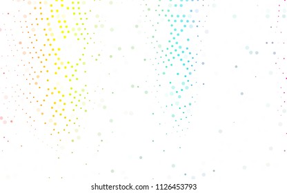 Light Multicolor, Rainbow vector  template with circles. Abstract illustration with colored bubbles in nature style. The pattern can be used for ads, leaflets of liquid.