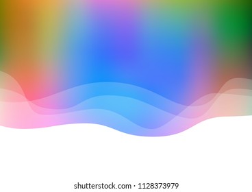 Light Multicolor, Rainbow vector template with lava shapes. Colorful abstract illustration with gradient lines. Textured wave pattern for backgrounds.