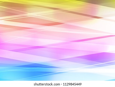 Light Multicolor, Rainbow vector template with repeated sticks. Blurred decorative design in simple style with lines. The pattern can be used for busines ad, booklets, leaflets