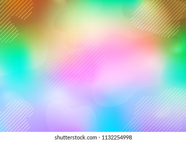 Light Multicolor, Rainbow vector template with repeated sticks. Glitter abstract illustration with colored sticks. The pattern can be used for busines ad, booklets, leaflets