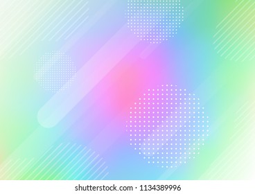 Light Multicolor, Rainbow vector template with repeated sticks, circles. Decorative shining illustration with lines, dots on abstract template. Pattern can be used for busines ad, booklets, leaflet