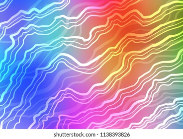 Light Multicolor, Rainbow vector template with bubble shapes. Creative geometric illustration in marble style with gradient. Marble style for your business design.