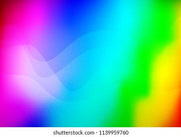 Light Multicolor, Rainbow vector template with bubble shapes. Shining crooked illustration in marble style. The best blurred design for your business.