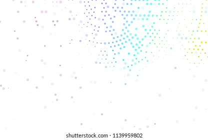 Light Multicolor, Rainbow vector  template with circles. Modern abstract illustration with colorful water drops. Beautiful design for your business natural advert.
