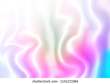 Light Multicolor, Rainbow vector template with lava shapes. Geometric illustration in marble style with gradient.  A completely new template for your business design.