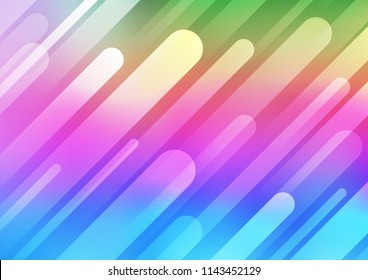 Light Multicolor, Rainbow vector template with repeated sticks. Blurred decorative design in simple style with lines. Best design for your ad, poster, banner.