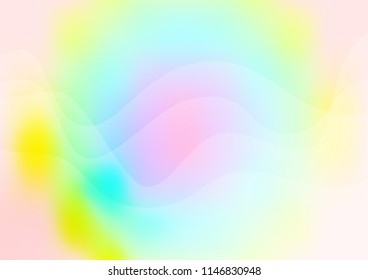 Light Multicolor, Rainbow vector template with bubble shapes. Colorful abstract illustration with gradient lines. The best blurred design for your business.