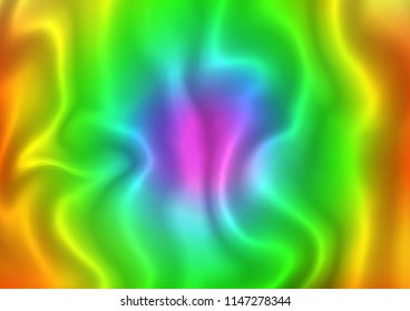 Light Multicolor, Rainbow vector template with bubble shapes. Blurred geometric sample with gradient bubbles.  A completely new marble design for your business.