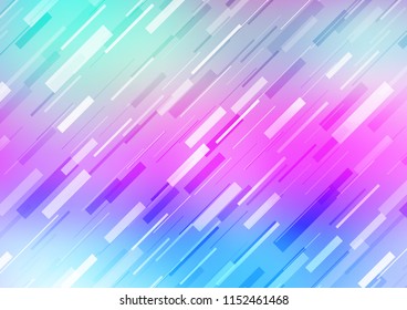 Light Multicolor, Rainbow vector template with repeated sticks. Blurred decorative design in simple style with lines. The pattern can be used for websites.