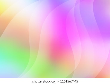 Light Multicolor, Rainbow vector template with repeated sticks. Lines on blurred abstract background with gradient. Best design for your ad, poster, banner.