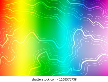 Light Multicolor, Rainbow vector template with repeated sticks. Glitter abstract illustration with colored sticks. The pattern can be used as ads, poster, banner for commercial.
