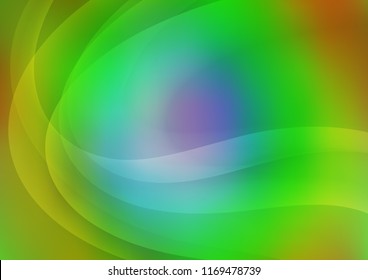 Light Multicolor, Rainbow vector template with bubble shapes. An elegant bright illustration with gradient. Marble style for your business design.