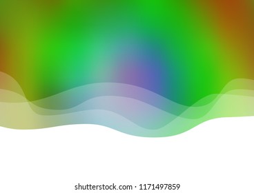 Light Multicolor, Rainbow vector template with lines, ovals. Shining illustration, which consist of blurred lines, circles. The template for cell phone backgrounds.