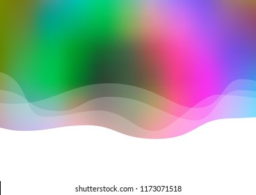 Light Multicolor, Rainbow vector template with lava shapes. An elegant bright illustration with gradient. Textured wave pattern for backgrounds.