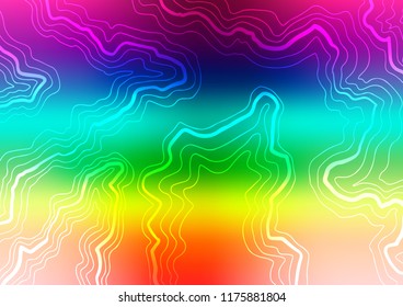 Light Multicolor, Rainbow vector template with bubble shapes. Colorful illustration in abstract marble style with gradient. A completely new template for your business design.