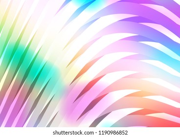 Light Multicolor, Rainbow vector template with repeated sticks. Blurred decorative design in simple style with lines. Best design for your ad, poster, banner.