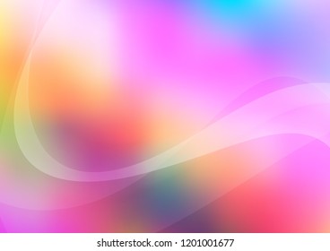 Light Multicolor, Rainbow vector template with lava shapes. Creative illustration in halftone marble style with gradient. New composition for your brand book.