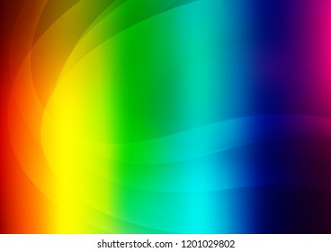 Light Multicolor, Rainbow vector template with bubble shapes. A completely new color illustration in marble style. The template for cell phone backgrounds.