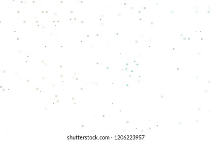 Light Multicolor, Rainbow vector  template with circles. Glitter abstract illustration with blurred drops of rain. The pattern can be used for ads, leaflets of liquid.
