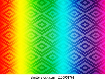Light Multicolor, Rainbow vector template with sticks, squares. Modern geometric abstract illustration with lines, squares. Best design for your ad, poster, banner.