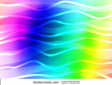 Light Multicolor, Rainbow vector template with repeated sticks. Glitter abstract illustration with colored sticks. The pattern can be used for websites.