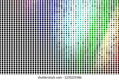 Light Multicolor, Rainbow vector template with circles. Blurred bubbles on abstract background with colorful gradient. Design for business adverts.