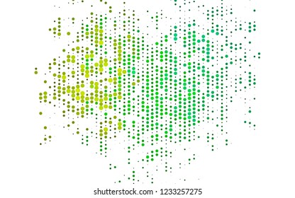 Light Multicolor, Rainbow vector template with circles. Modern abstract illustration with colorful water drops. Design for posters, banners.