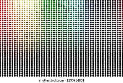 Light Multicolor, Rainbow vector template with circles. Blurred bubbles on abstract background with colorful gradient. Template for your brand book.
