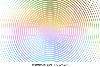 Light Multicolor, Rainbow vector template with circles. Abstract illustration with colored bubbles in nature style. Template for your brand book.