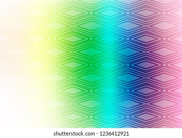 Light Multicolor, Rainbow vector template with sticks, squares. Colorful illustration with lines, cubes on abstract template. Pattern for ads, posters, banners.