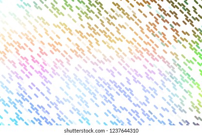 Light Multicolor, Rainbow vector template with repeated sticks. Blurred decorative design in simple style with lines. Pattern for ads, posters, banners.