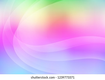 Light Multicolor, Rainbow vector template with liquid shapes. A completely new color illustration in marble style. A completely new template for your business design.