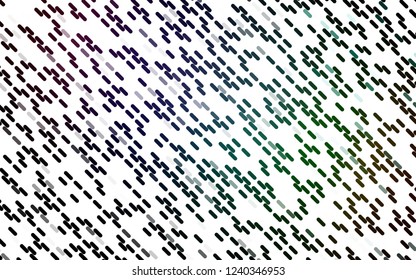 Light Multicolor, Rainbow vector template with repeated sticks. Modern geometrical abstract illustration with staves. Pattern for websites, landing pages.