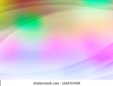 Light Multicolor, Rainbow vector template with repeated sticks. Blurred decorative design in simple style with lines. The pattern can be used as ads, poster, banner for commercial.