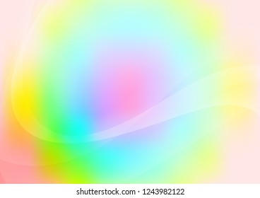 Light Multicolor, Rainbow vector template with lava shapes. Creative illustration in halftone marble style with gradient. The template for cell phone backgrounds.
