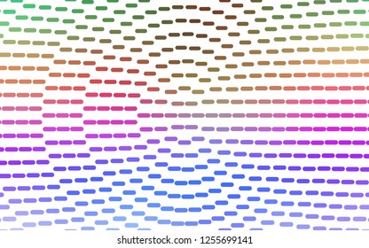 Light Multicolor, Rainbow vector template with repeated sticks. Blurred decorative design in simple style with lines. Pattern for business booklets, leaflets.