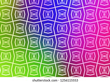 Light Multicolor, Rainbow vector template with repeated sticks. Lines on blurred abstract background with gradient. Best design for your ad, poster, banner.
