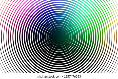 Light Multicolor, Rainbow vector template with circles. Modern abstract illustration with colorful water drops. Pattern of water, rain drops.