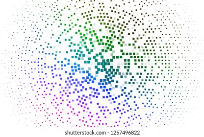 Light Multicolor, Rainbow vector template with crystals, rectangles. Glitter abstract illustration with rectangular shapes. Pattern for busines ad, booklets, leaflets