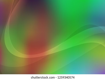 Light Multicolor, Rainbow vector template with lava shapes. Colorful abstract illustration with gradient lines. A completely new marble design for your business.