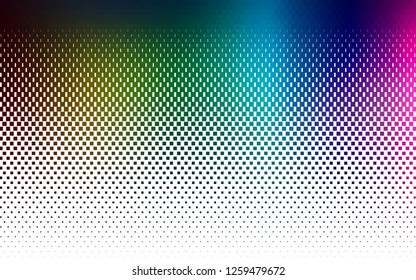 Light Multicolor, Rainbow vector template with crystals, rectangles. Glitter abstract illustration with rectangular shapes. Pattern for commercials.