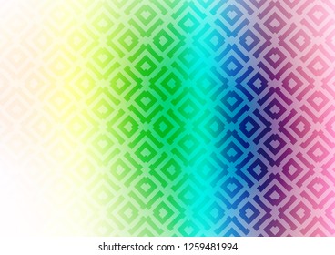 Light Multicolor, Rainbow vector template with sticks, squares. Modern geometric abstract illustration with lines, squares. Backdrop for TV commercials.