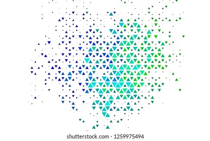 Light Multicolor, Rainbow vector template with crystals, triangles. Beautiful illustration with triangles in nature style. Smart design for your business advert.