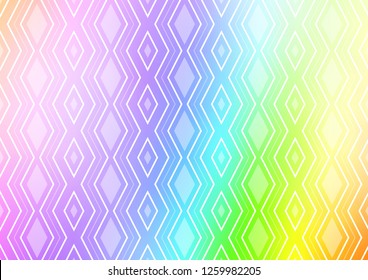 Light Multicolor, Rainbow vector template with sticks, squares. Colorful illustration with lines, cubes on abstract template. Best design for your ad, poster, banner.