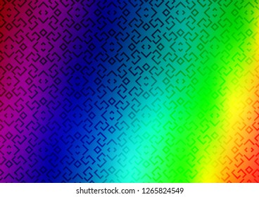 Light Multicolor, Rainbow vector template with repeated sticks. Glitter abstract illustration with colored sticks. Backdrop for TV commercials.