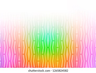 Light Multicolor, Rainbow vector template with repeated sticks. Blurred decorative design in simple style with lines. Best design for your ad, poster, banner.